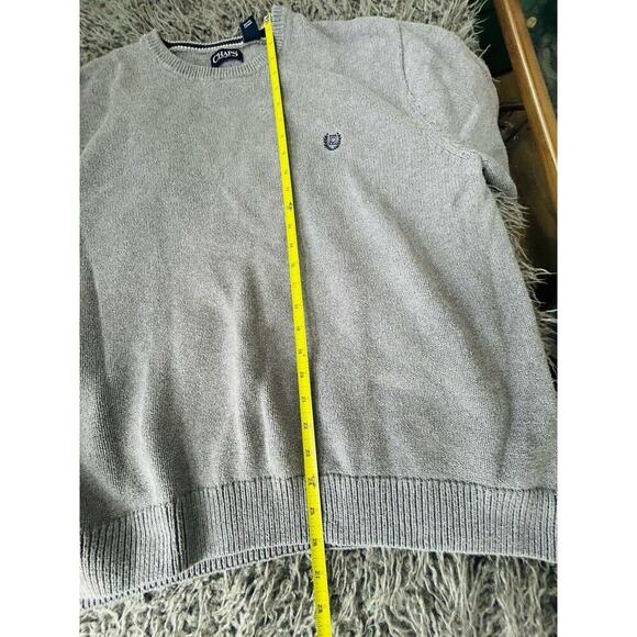 Chaps Ralph Lauren 631K00 Mens Size XL 100% Cotton Winter Grey Crewneck Sweater - Picture 10 of 15